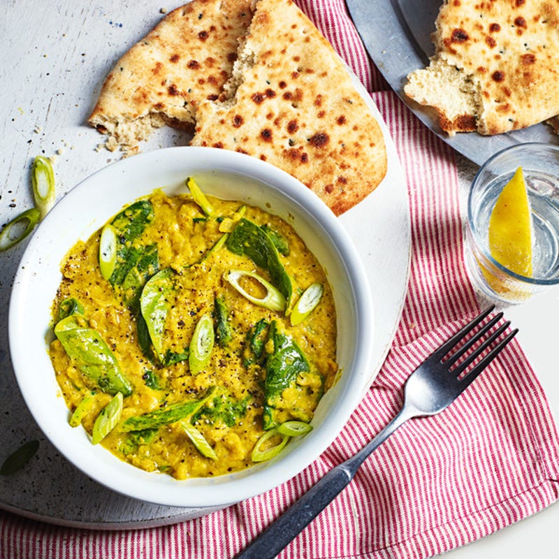 Photo de/du Dhal noix de coco, épinards et gingembre par WW