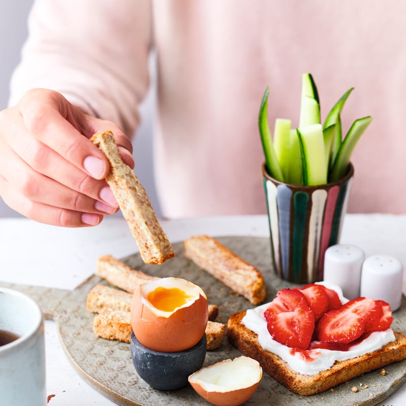 Foto van Geroosterd brood met ei door WW