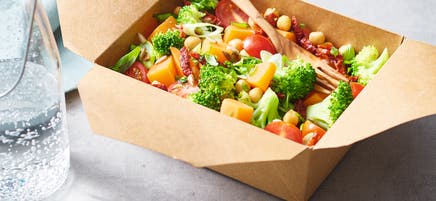 Zoete aardappelsalade to go