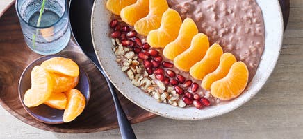 Panade de chocolat et noisettes