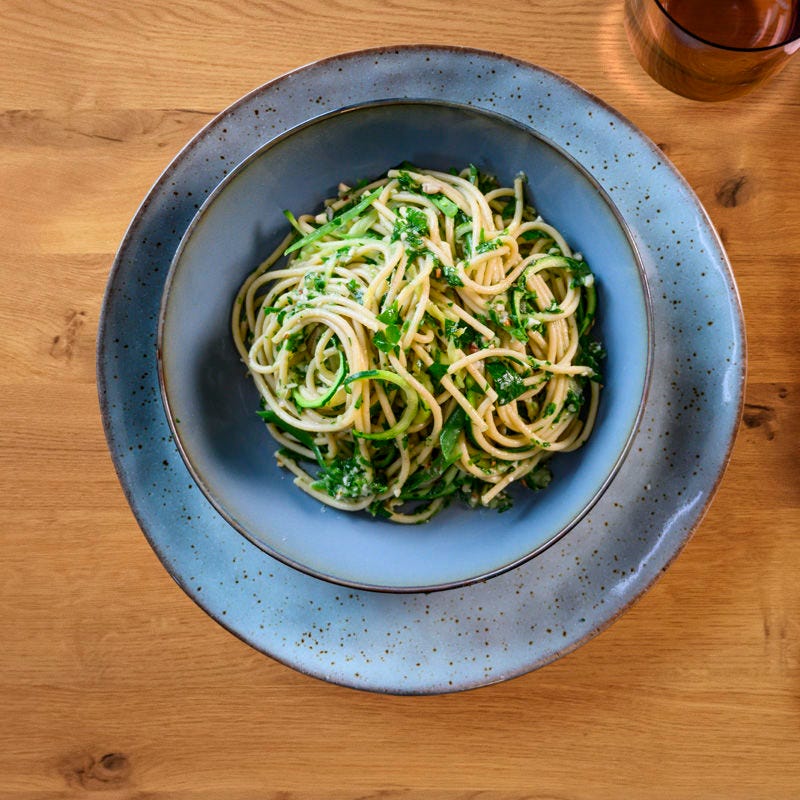 Pasta mit Bohnenpesto