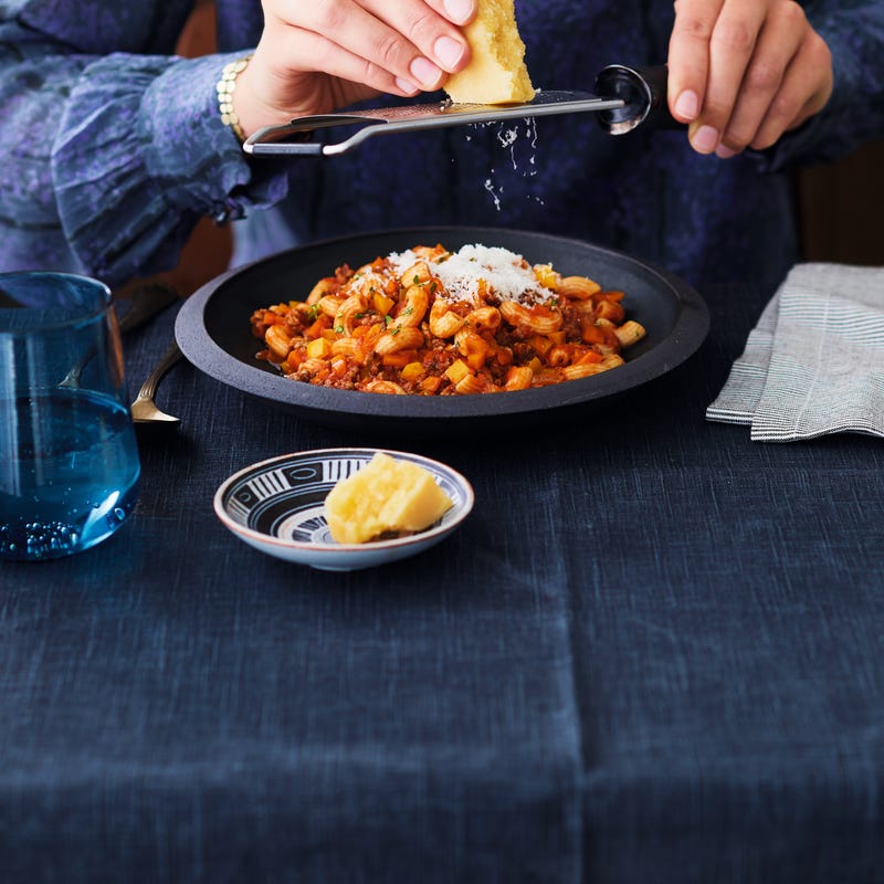 Photo de Macaronis complets et sauce à la viande hachée prise par WW