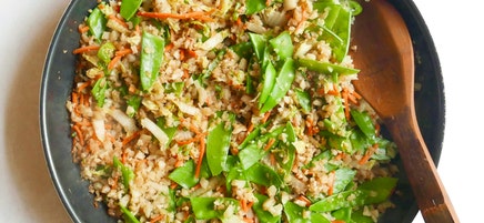 Quick cauliflower fried rice