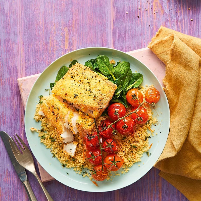 Photo of Crispy polenta cod with roasted tomatoes by WW