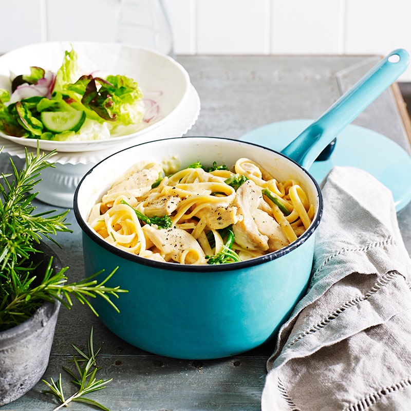 ViktVäktarna - Krämig kycklingpasta med citron och rosmarin