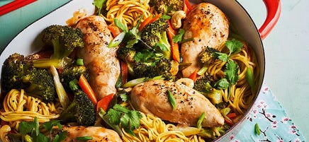 Chicken chow mein bake