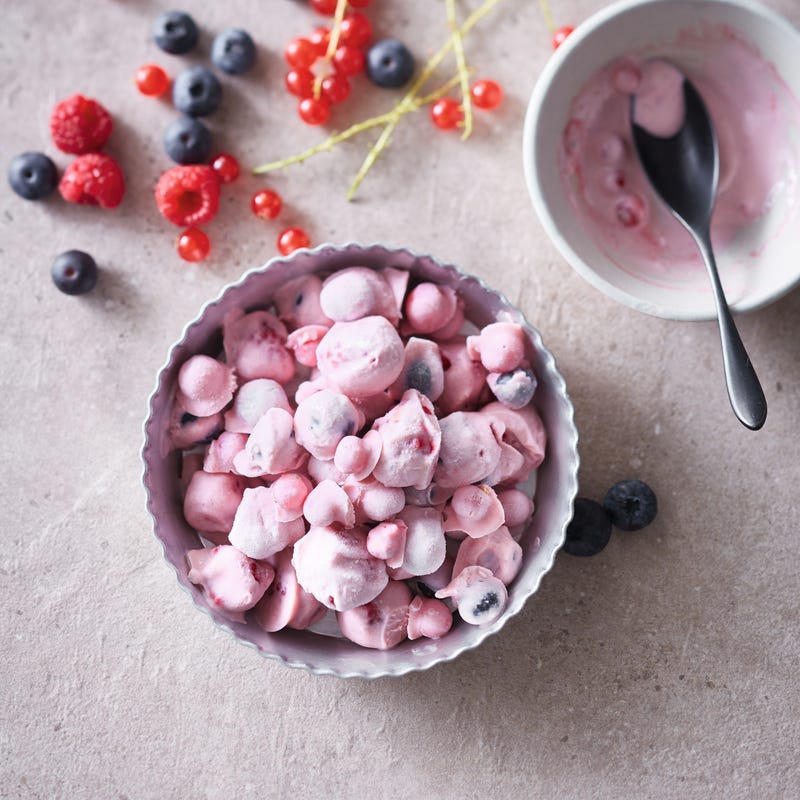 Foto van Frozen yoghurt met rood fruit door WW