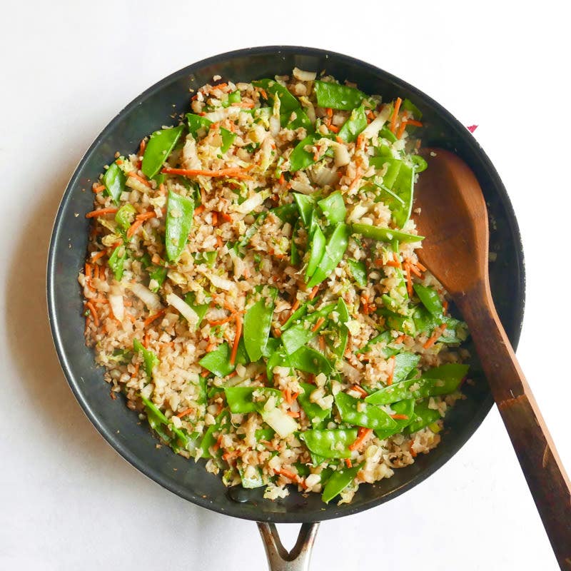 Quick cauliflower fried ‘rice’