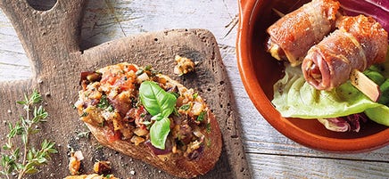 Auberginen-Bruschetta
