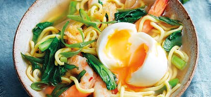 Soupe de crevettes au kimchi