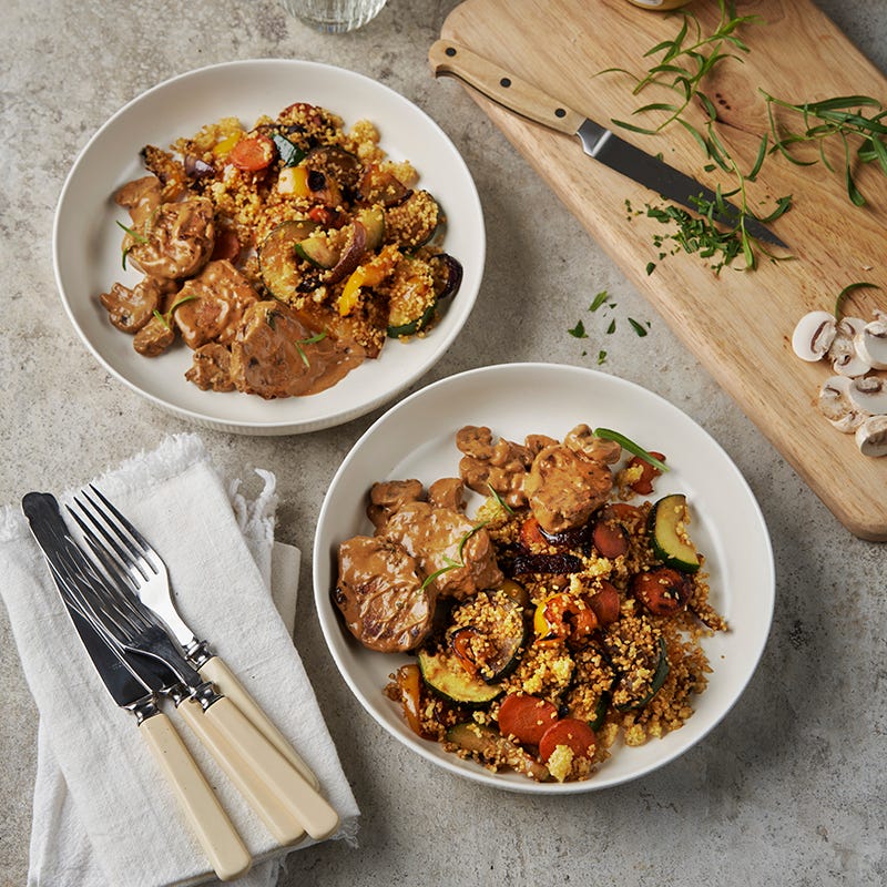 ViktVäktarna - Krämig fläskytterfilé med varm bulgursallad