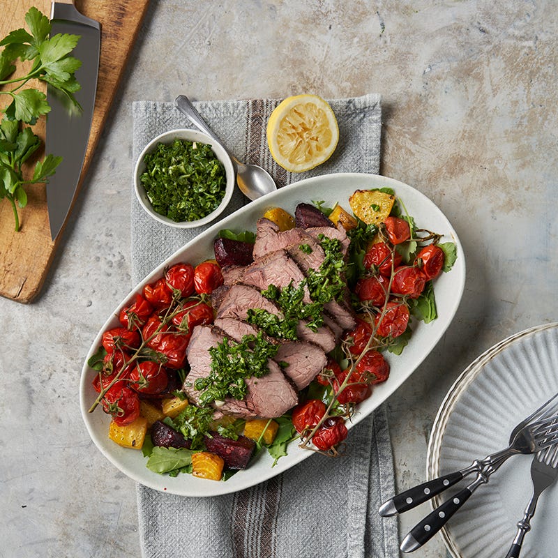 ViktVäktarna - Ugnsbakad rostbiff med betor och gremolata