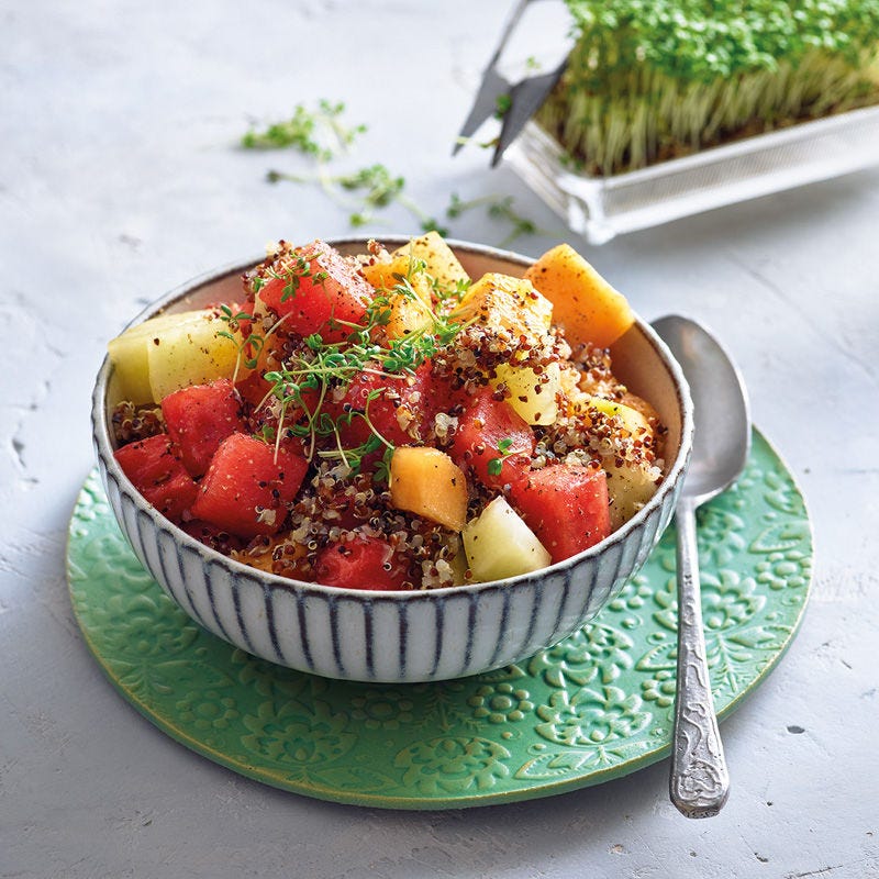 Dreierlei Melonen-Quinoa-Salat