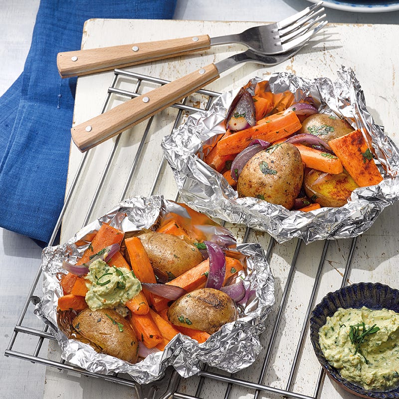 Kartoffel-Karotten-Päckchen