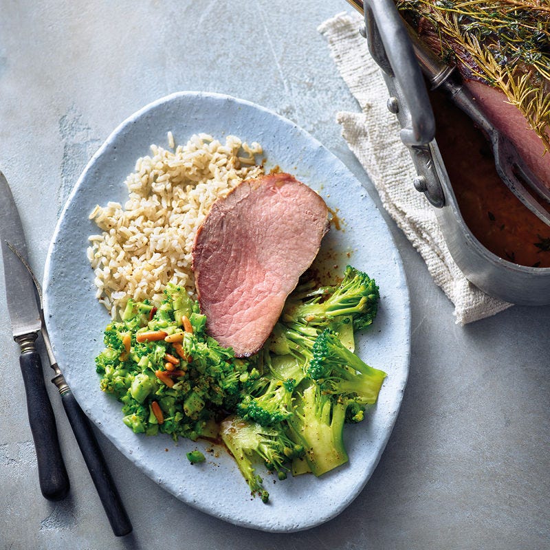 Kalbsfrikandeau mit zweierlei Broccoli