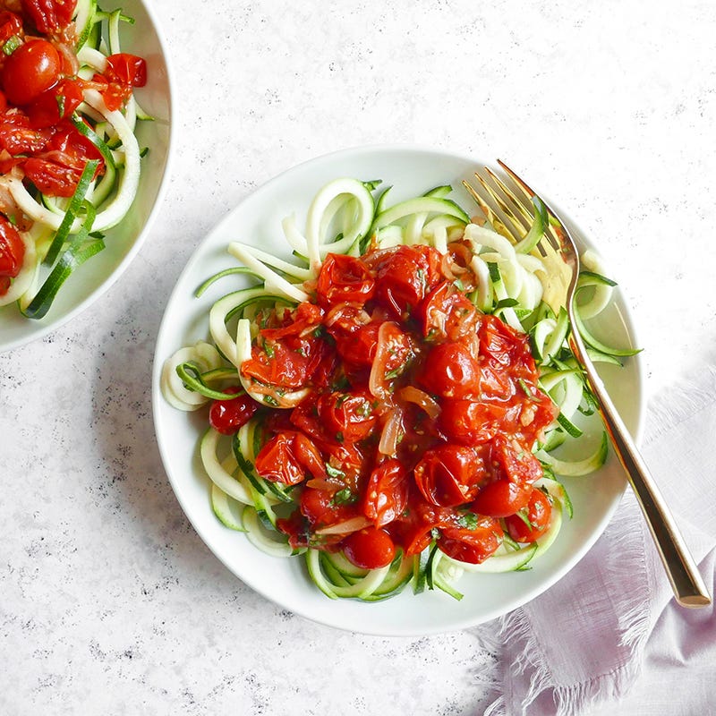 ViktVäktarna - Zucchininudlar med rostad tomatsås