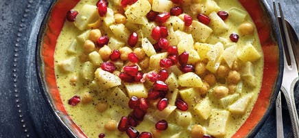 Herbstliches Currygemüse mit Kichererbsen