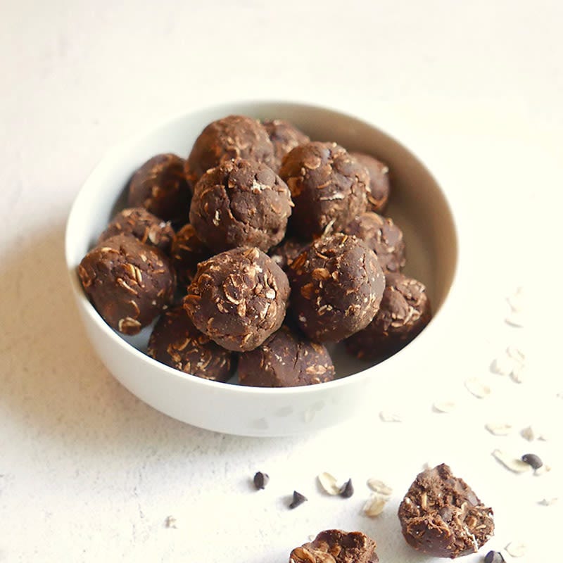 Photo of Bittersweet Chocolate and Peanut Butter Energy Bites by WW