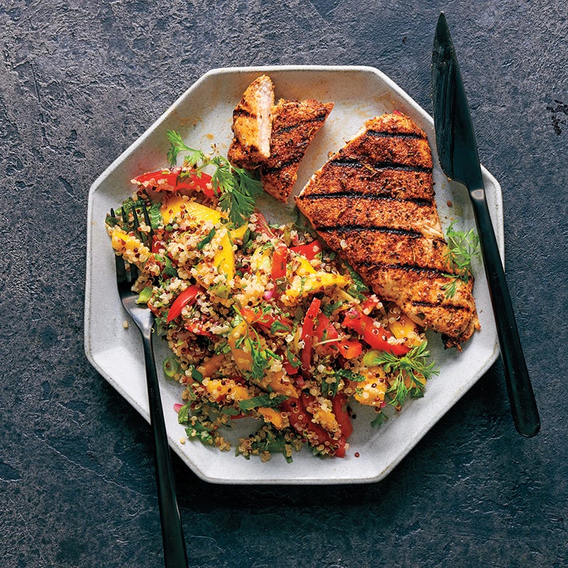 ViktVäktarna - Jerk chicken med quinoa- och myntasallad