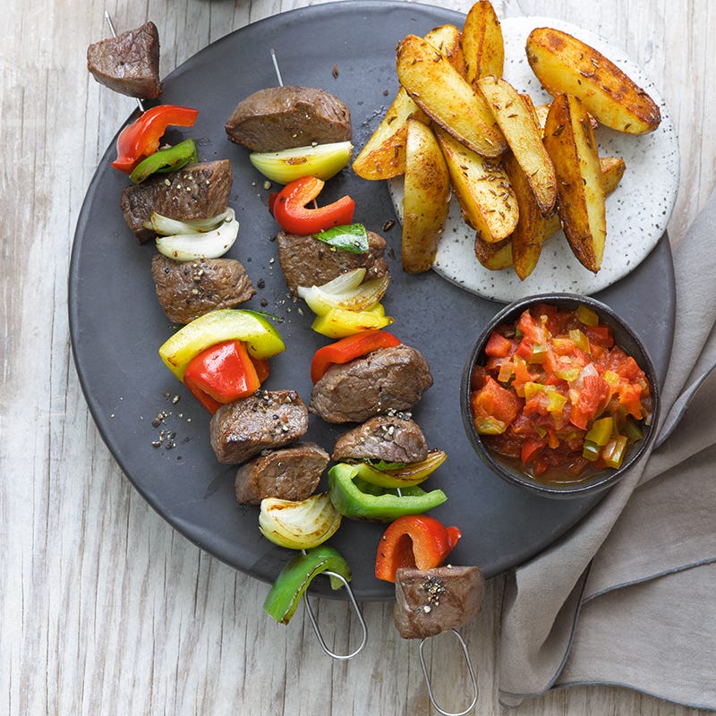 ViktVäktarna - Grillspett med kumminrostad potatis
