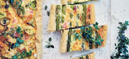 Anna's bacon, cheese and corn filo tarts