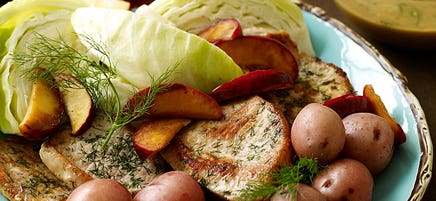 Côtelettes de porc avec sauce au cidre de pomme