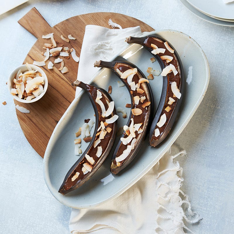 ViktVäktarna - Chokladtryffelfylld banan med kokoschips