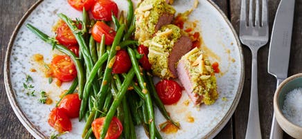 Lammfilets mit Kräuterkruste