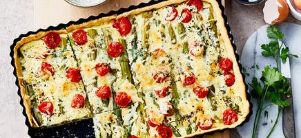 Spargel-Tomaten-Quiche