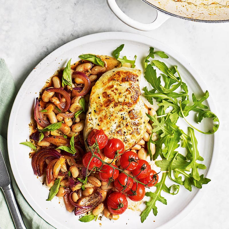 Photo of One pan chicken, cherry tomatoes & white beans by WW