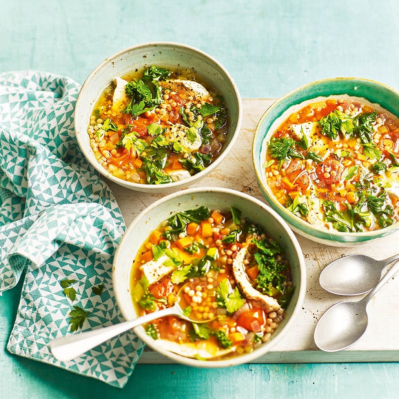 Photo of Turkey, kale & couscous broth by WW