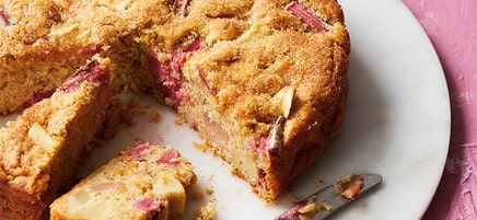 Anna's apple and rhubarb tea cake