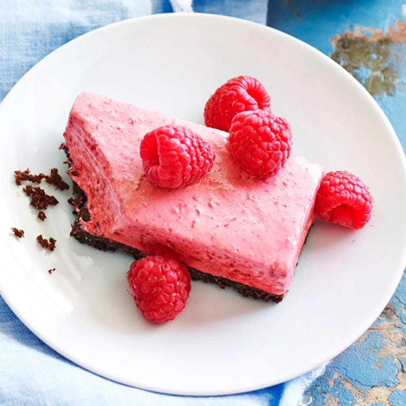 Photo de/du Tranches de chocolat et framboises glacées par WW