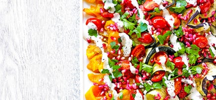 Salade de légumes grillés "arc-en-ciel"