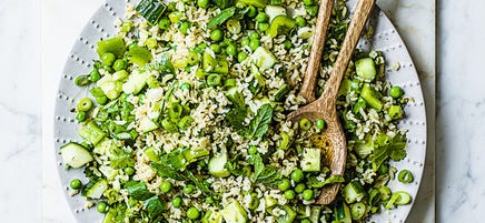 Salade de riz aux herbes