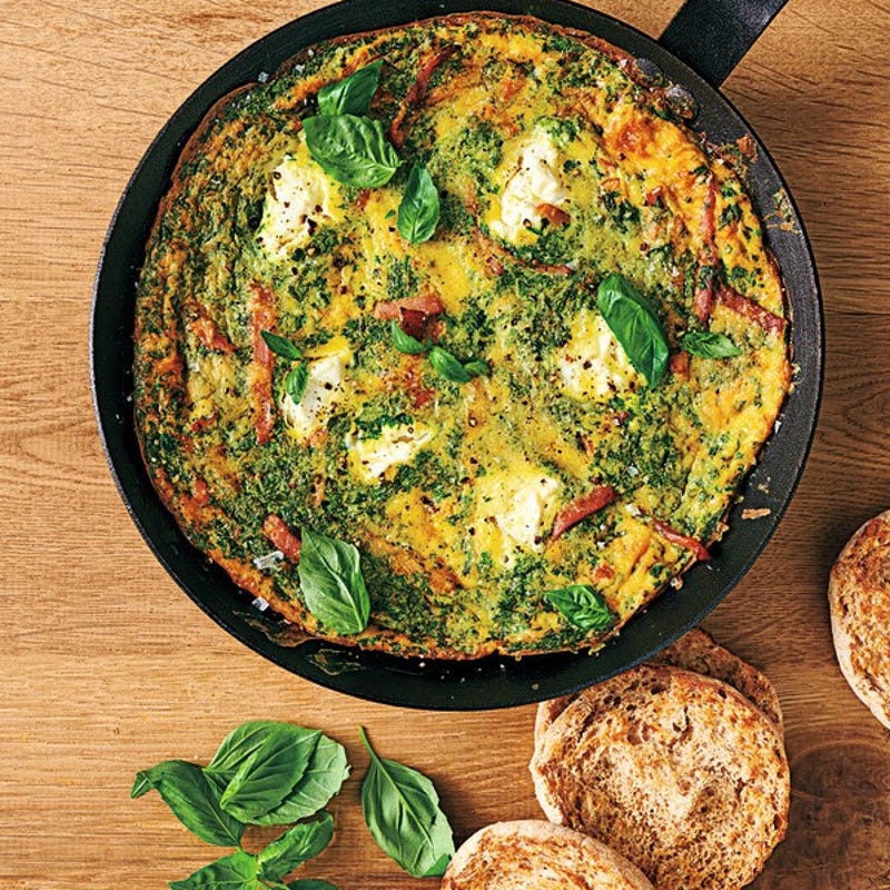 Photo de/du Frittata bacon ricotta aux herbes par WW