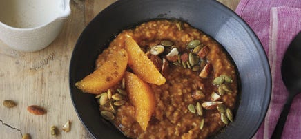 Gruau à la citrouille et aux épices