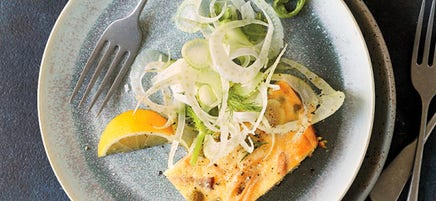 Parmesan, Pasta, and Pea Frittata