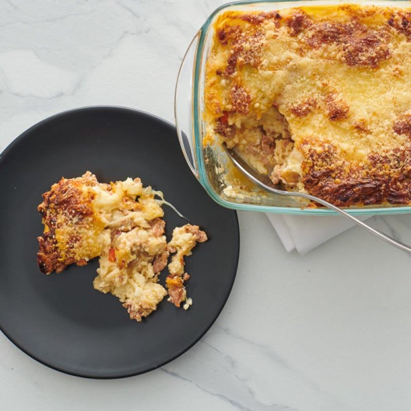 Photo of Italian sausage and mozzarella strata by WW