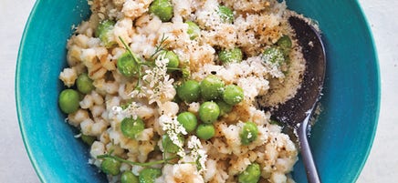Risotto-Style Barley and Peas
