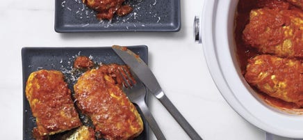 Ricotta-and-spinach stuffed cabbage