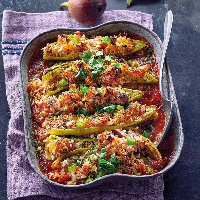 Gefüllte Spitzpaprika mit Feigen