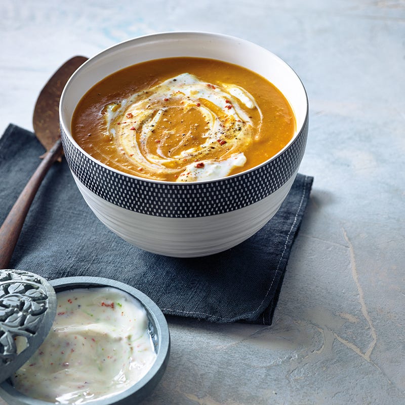 Foto van Linzensoep met chili-limoencrème door WW