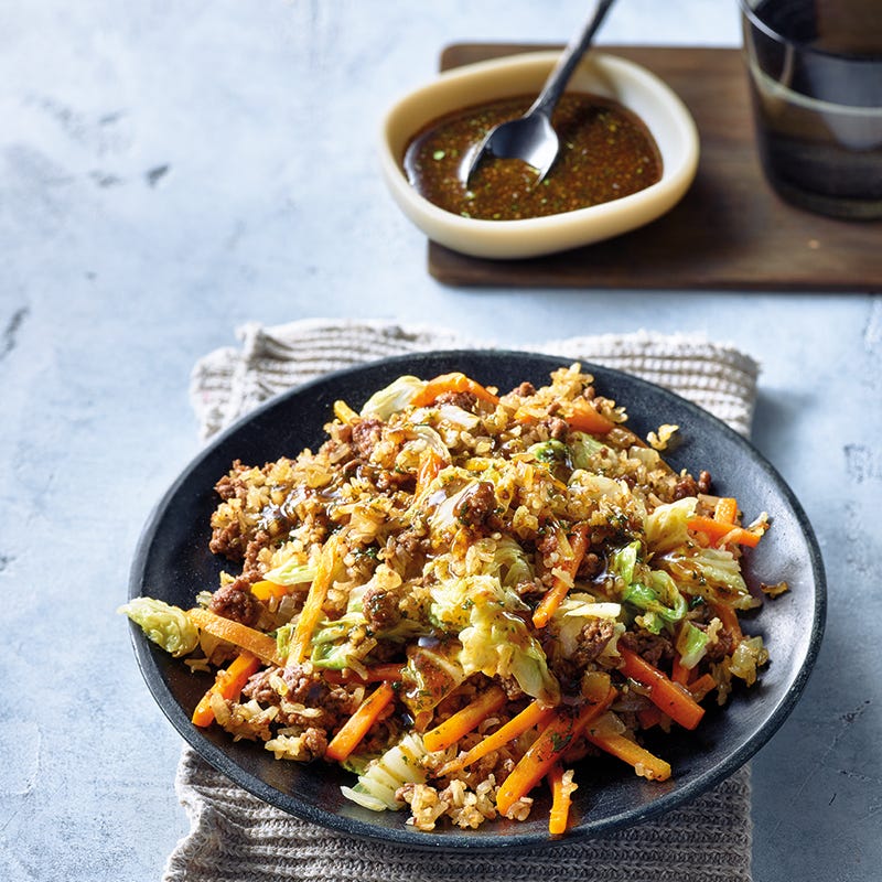 Foto van Gebakken rijst met chili-basilicumsaus door WW