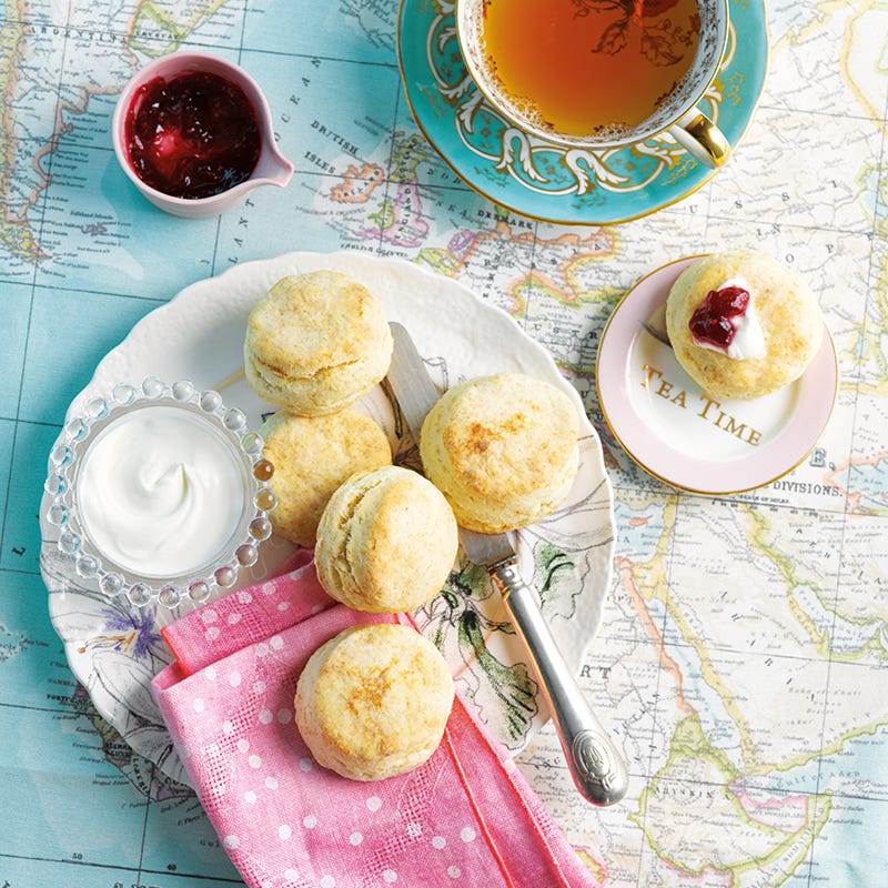 ViktVäktarna - Engelska scones med ostkräm och sylt