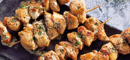 Hähnchenspieße mit Joghurtmarinade