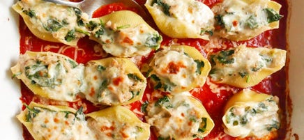 Spinach-Artichoke Stuffed Shells