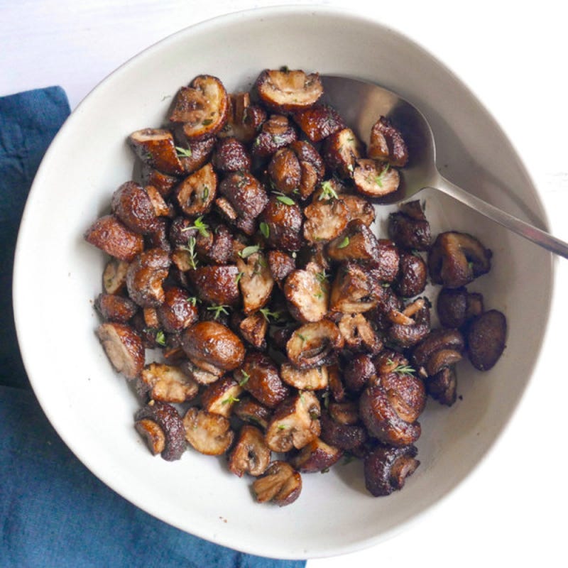 Photo of Air Fryer Garlic-Thyme Mushrooms by WW