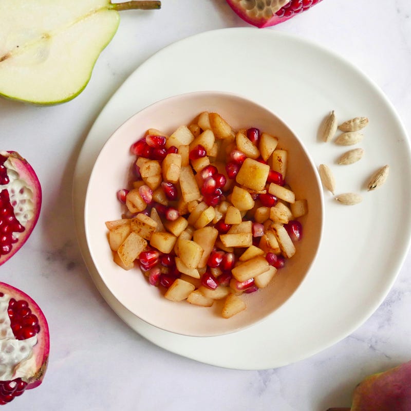 Photo of Caramelized pear and pomegranate chutney by WW