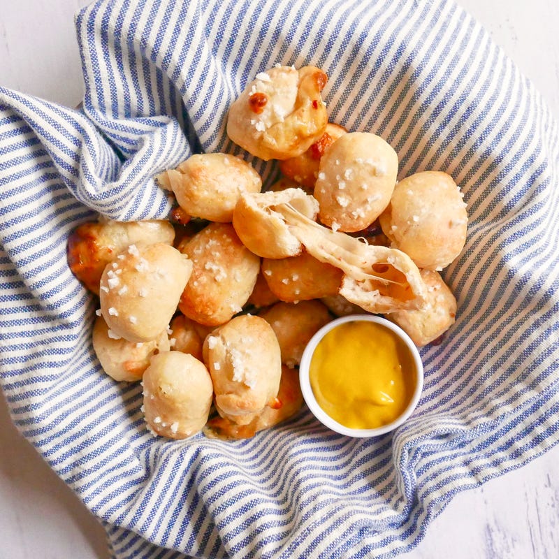 Photo of Cheese-stuffed pretzel bites by WW